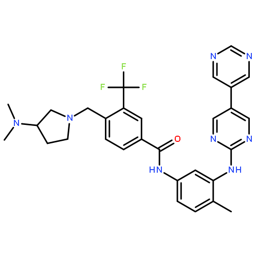 (S)-N-(3-([5,5'-Bipyrimidin]-2-ylamino)-4-methylphenyl)-4-((3-(dimethylamino)pyrrolidin-1-yl)methyl)-3-(trifluoromethyl)benzamide