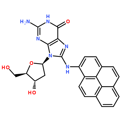 Guanosine, 2'-deoxy-8-(1-pyrenylamino)-