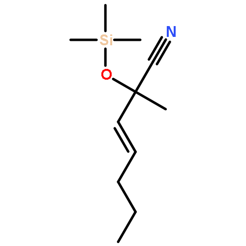 3-Heptenenitrile, 2-methyl-2-[(trimethylsilyl)oxy]-, (2S,3E)-