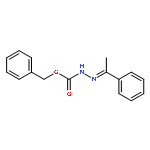 Hydrazinecarboxylic acid, (1-phenylethylidene)-, phenylmethyl ester