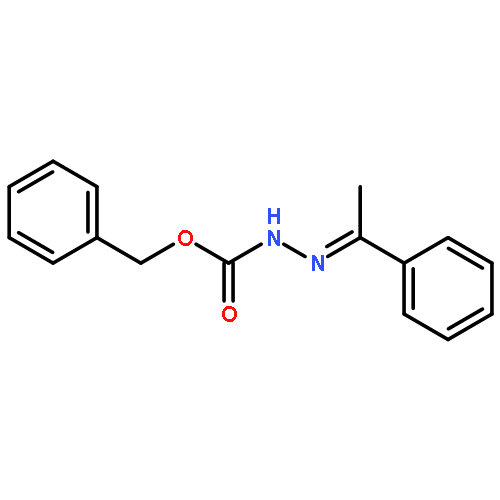 Hydrazinecarboxylic acid, (1-phenylethylidene)-, phenylmethyl ester