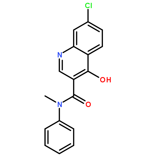 3-Quinolinecarboxamide, 7-chloro-4-hydroxy-N-methyl-N-phenyl-