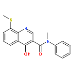 3-Quinolinecarboxamide, 4-hydroxy-N-methyl-8-(methylthio)-N-phenyl-