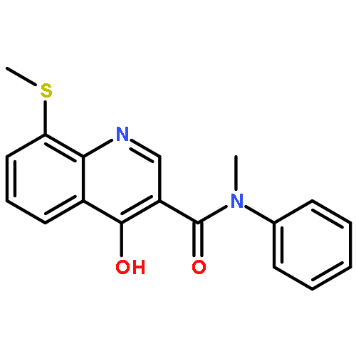 3-Quinolinecarboxamide, 4-hydroxy-N-methyl-8-(methylthio)-N-phenyl-