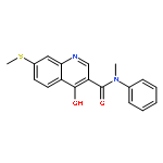 3-Quinolinecarboxamide, 4-hydroxy-N-methyl-7-(methylthio)-N-phenyl-