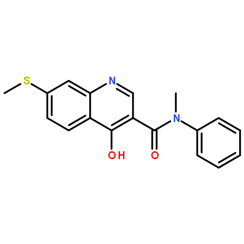 3-Quinolinecarboxamide, 4-hydroxy-N-methyl-7-(methylthio)-N-phenyl-