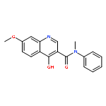 3-Quinolinecarboxamide, 4-hydroxy-7-methoxy-N-methyl-N-phenyl-