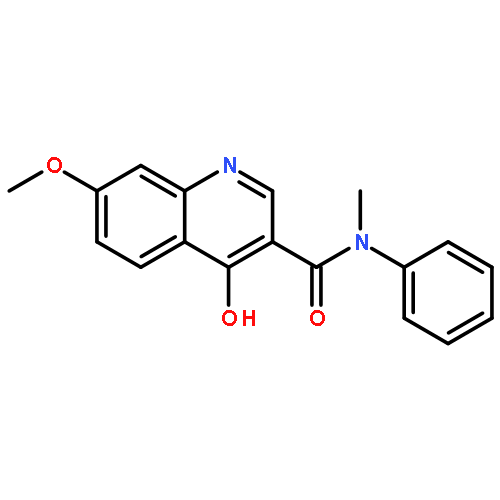 3-Quinolinecarboxamide, 4-hydroxy-7-methoxy-N-methyl-N-phenyl-