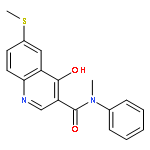 3-Quinolinecarboxamide, 4-hydroxy-N-methyl-6-(methylthio)-N-phenyl-