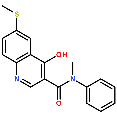 3-Quinolinecarboxamide, 4-hydroxy-N-methyl-6-(methylthio)-N-phenyl-