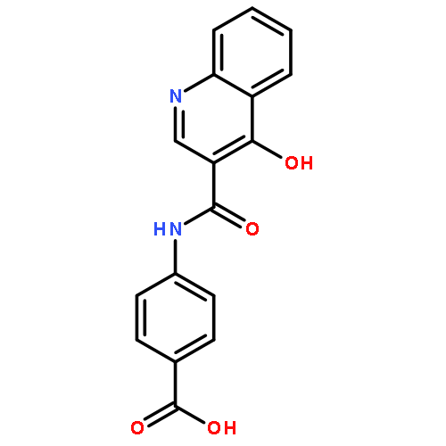 Benzoic acid, 4-[[(4-hydroxy-3-quinolinyl)carbonyl]amino]-