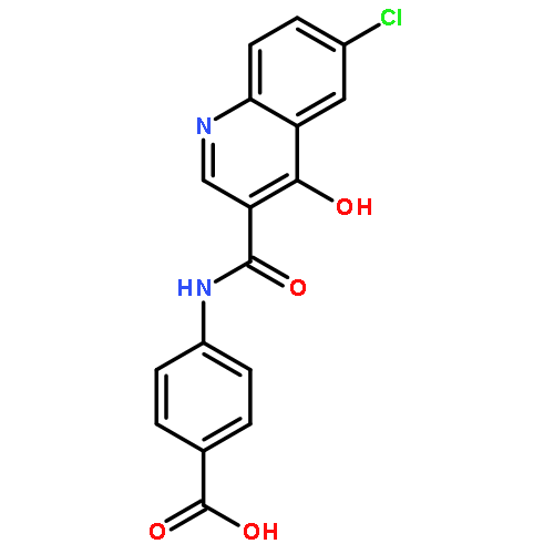 Benzoic acid, 4-[[(6-chloro-4-hydroxy-3-quinolinyl)carbonyl]amino]-