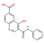 6-Quinolinecarboxylic acid, 4-hydroxy-3-[(phenylamino)carbonyl]-