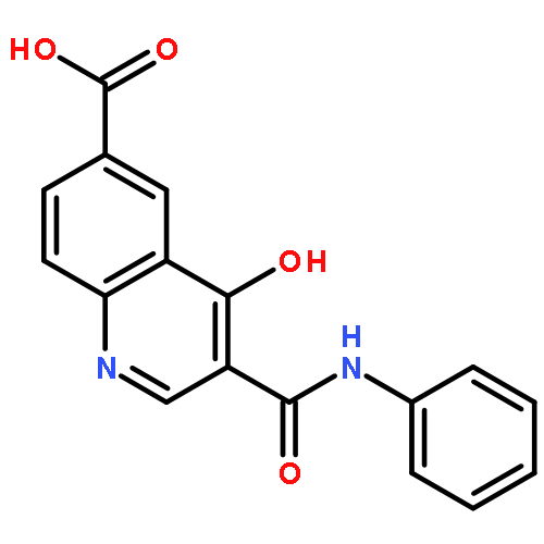 6-Quinolinecarboxylic acid, 4-hydroxy-3-[(phenylamino)carbonyl]-