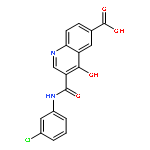 6-Quinolinecarboxylic acid,3-[[(3-chlorophenyl)amino]carbonyl]-4-hydroxy-