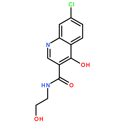 3-Quinolinecarboxamide, 7-chloro-4-hydroxy-N-(2-hydroxyethyl)-