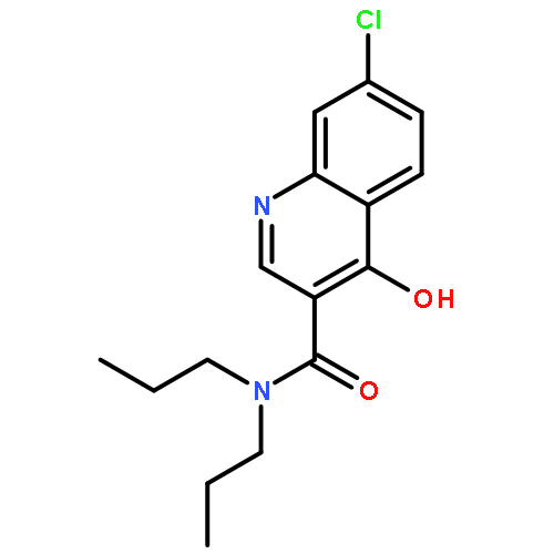 3-Quinolinecarboxamide, 7-chloro-4-hydroxy-N,N-dipropyl-