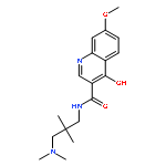 3-Quinolinecarboxamide,N-[3-(dimethylamino)-2,2-dimethylpropyl]-4-hydroxy-7-methoxy-