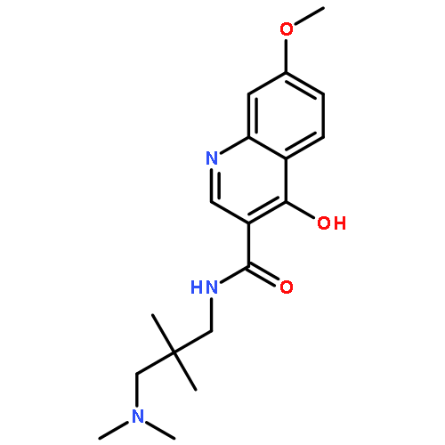 3-Quinolinecarboxamide,N-[3-(dimethylamino)-2,2-dimethylpropyl]-4-hydroxy-7-methoxy-