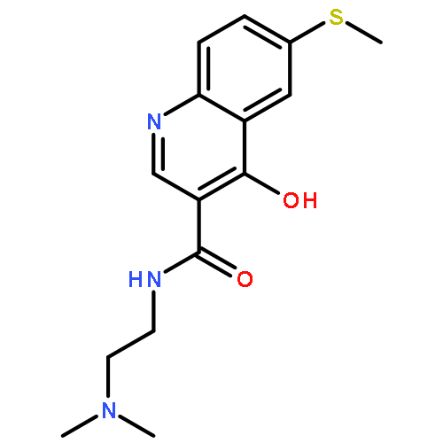 3-Quinolinecarboxamide,N-[2-(dimethylamino)ethyl]-4-hydroxy-6-(methylthio)-