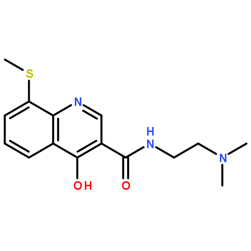 3-Quinolinecarboxamide,N-[2-(dimethylamino)ethyl]-4-hydroxy-8-(methylthio)-