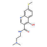 3-Quinolinecarboxamide,N-[2-(dimethylamino)ethyl]-4-hydroxy-7-(methylthio)-