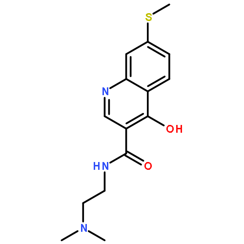 3-Quinolinecarboxamide,N-[2-(dimethylamino)ethyl]-4-hydroxy-7-(methylthio)-