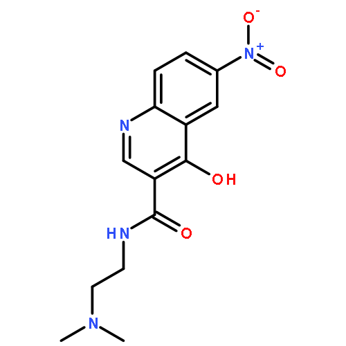 3-Quinolinecarboxamide, N-[2-(dimethylamino)ethyl]-4-hydroxy-6-nitro-