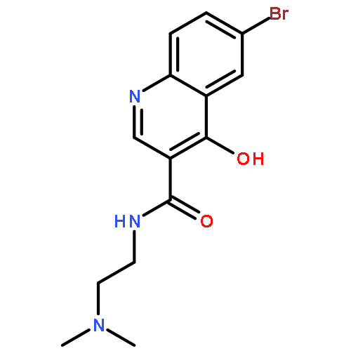 3-Quinolinecarboxamide,6-bromo-N-[2-(dimethylamino)ethyl]-4-hydroxy-