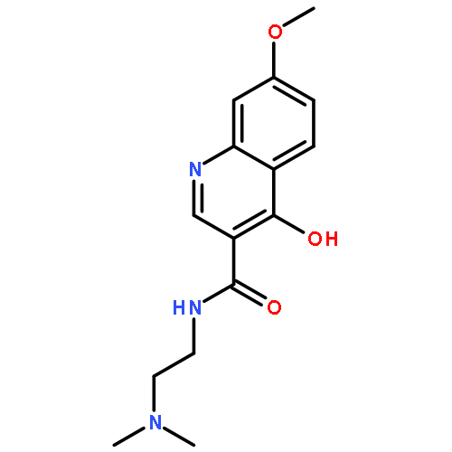 3-Quinolinecarboxamide,N-[2-(dimethylamino)ethyl]-4-hydroxy-7-methoxy-