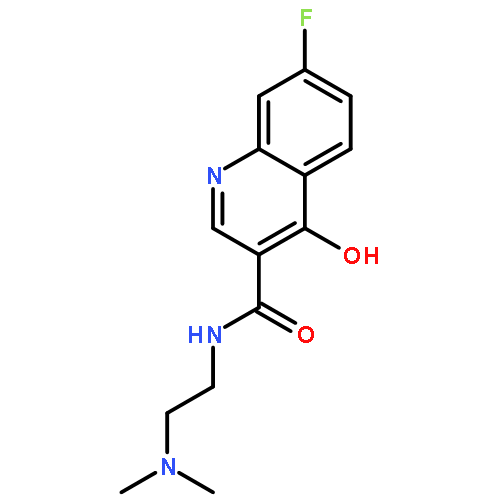 3-Quinolinecarboxamide,N-[2-(dimethylamino)ethyl]-7-fluoro-4-hydroxy-