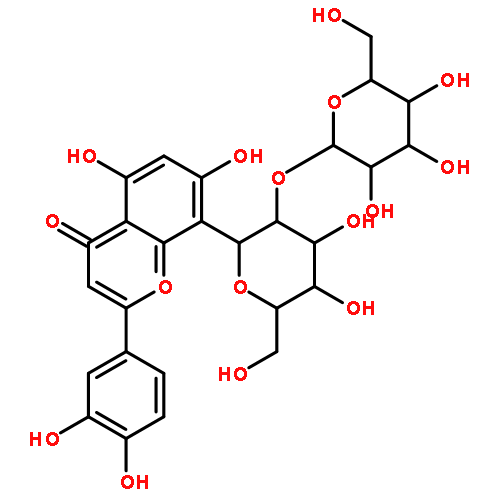 (1S)-1,5-Anhydro-1-[2-(3,4-dihydroxyphenyl)-5,7-dihydroxy-4-oxo-4 H-chromen-8-yl]-2-O-β-L-galactopyranosyl-D-glucitol