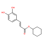 2-Propenoic acid, 3-(3,4-dihydroxyphenyl)-, cyclohexyl ester, (2E)-