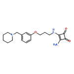 3-amino-4-({3-[3-(piperidin-1-ylmethyl)phenoxy]propyl}amino)cyclobut-3-ene-1,2-dione