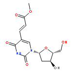 2-Propenoic acid,3-[1-(2-deoxy-b-D-erythro-pentofuranosyl)-1,2,3,4-tetrahydro-2,4-dioxo-5-pyrimidinyl]-,methyl ester, (2E)-