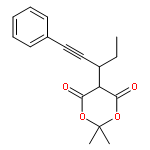 1,3-Dioxane-4,6-dione,5-[(1R)-1-ethyl-3-phenyl-2-propynyl]-2,2-dimethyl-