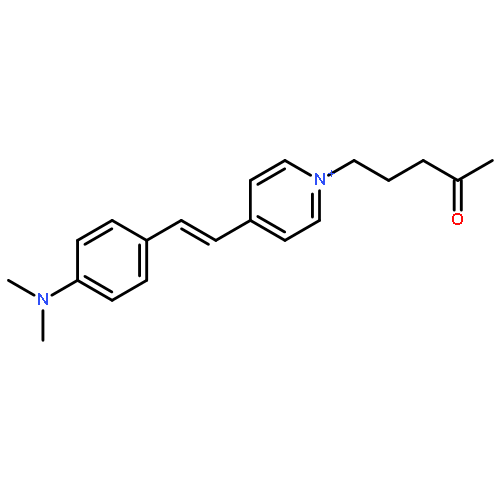 Pyridinium, 4-[2-[4-(dimethylamino)phenyl]ethenyl]-1-(4-oxopentyl)-