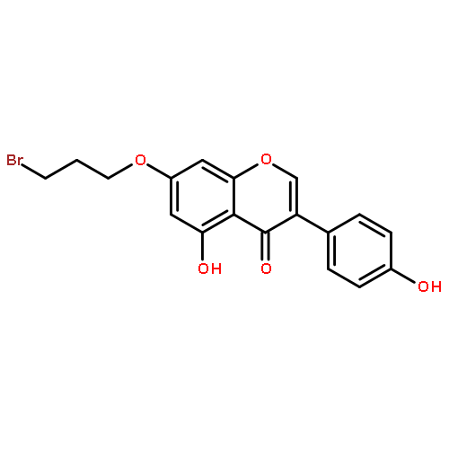 4H-1-Benzopyran-4-one,7-(3-bromopropoxy)-5-hydroxy-3-(4-hydroxyphenyl)-