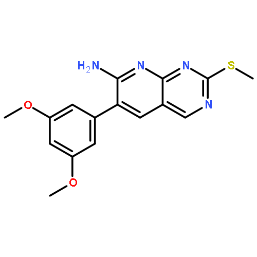 PYRIDO[2,3-D]PYRIMIDIN-7-AMINE, 6-(3,5-DIMETHOXYPHENYL)-2-(METHYLTHIO)-