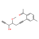 Ethanone, 1-[2-(5-hydroxy-4-methoxy-1,6-heptadiynyl)-4-methylphenyl]-