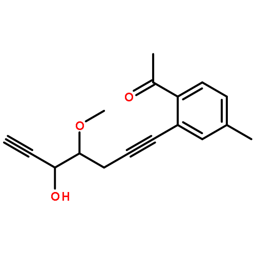 Ethanone, 1-[2-(5-hydroxy-4-methoxy-1,6-heptadiynyl)-4-methylphenyl]-