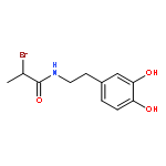 Propanamide, 2-bromo-N-[2-(3,4-dihydroxyphenyl)ethyl]-