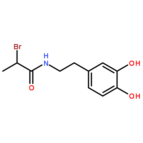 Propanamide, 2-bromo-N-[2-(3,4-dihydroxyphenyl)ethyl]-