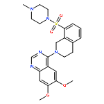 6,7-Dimethoxy-4-{8-[(4-methyl-1-piperazinyl)sulfonyl]-3,4-dihydro -2(1H)-isoquinolinyl}quinazoline