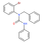 UREA, N-(2-BROMOPHENYL)-N'-PHENYL-N-(PHENYLMETHYL)-