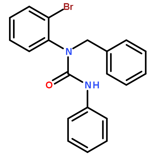 UREA, N-(2-BROMOPHENYL)-N'-PHENYL-N-(PHENYLMETHYL)-