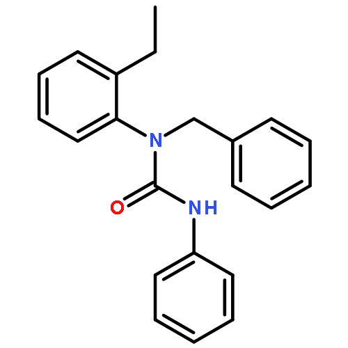 UREA, N-(2-ETHYLPHENYL)-N'-PHENYL-N-(PHENYLMETHYL)-