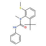 Urea, N-[2-(1,1-dimethylethyl)-6-(methylthio)phenyl]-N-methyl-N'-phenyl-