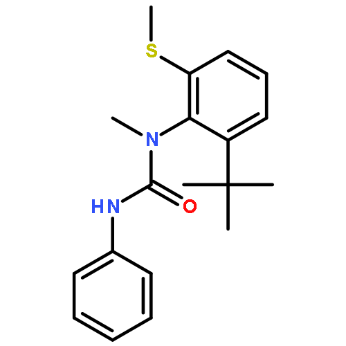 Urea, N-[2-(1,1-dimethylethyl)-6-(methylthio)phenyl]-N-methyl-N'-phenyl-