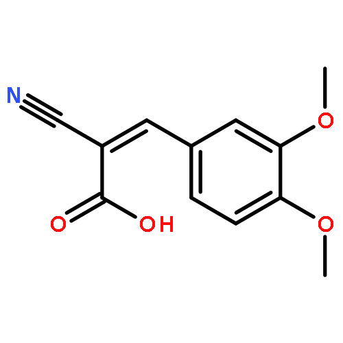 2-cyano-3-(3,4-dimethoxyphenyl)prop-2-enoic Acid